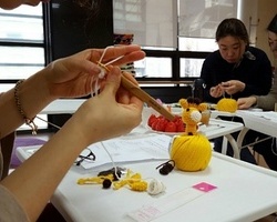 뜨개질로 기린인형 만들기