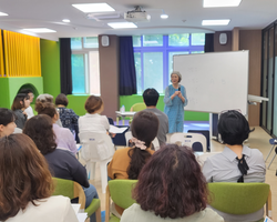아산 영인초등학교, 캐서린한 특강과 교사간담회