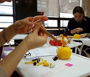 뜨개질로 기린인형 만들기